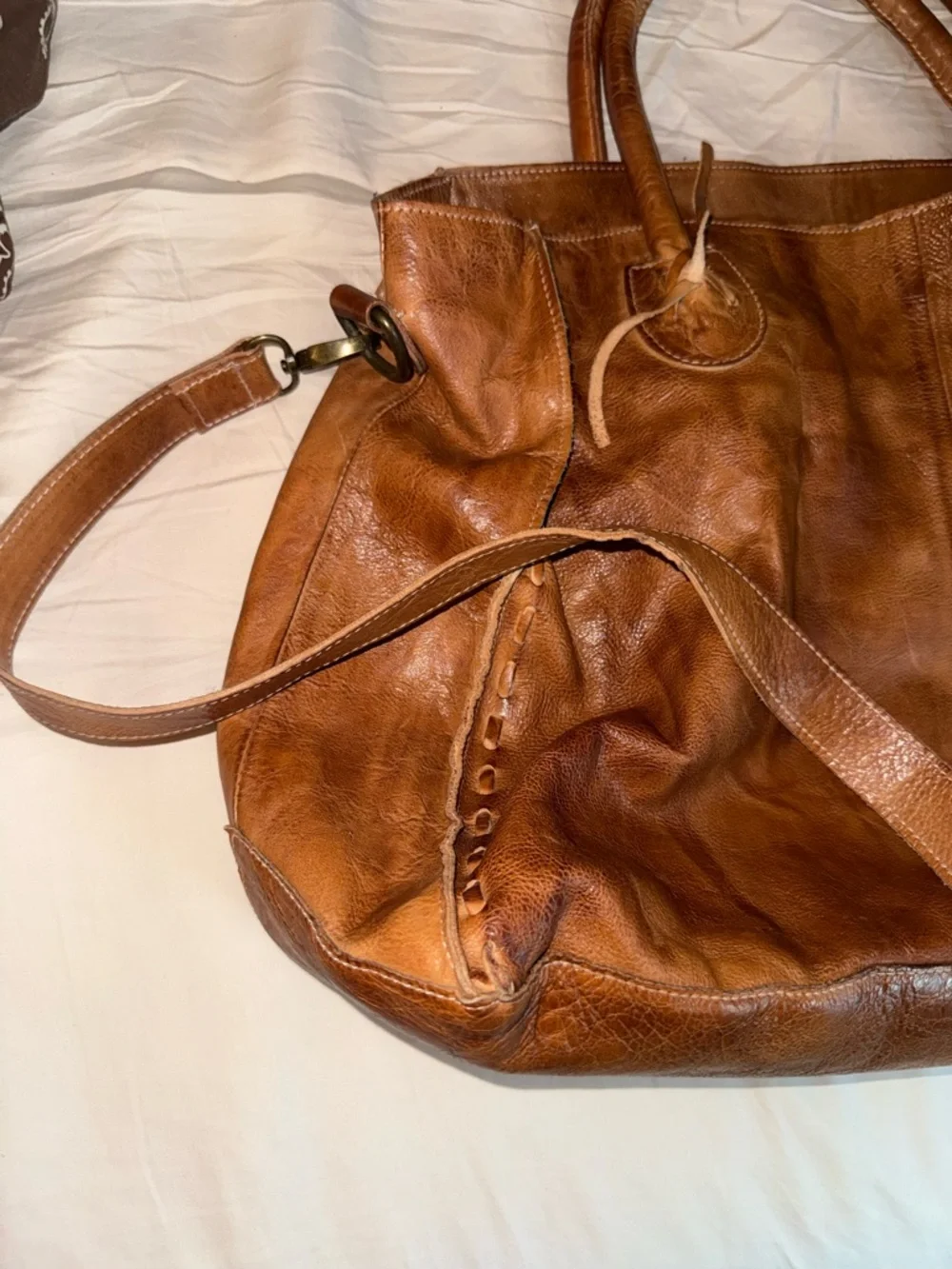Bed Stu Rockaway Tan Rustic Handbag - Picture 2 of 6